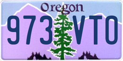 OR license plate 973VTO