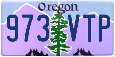OR license plate 973VTP