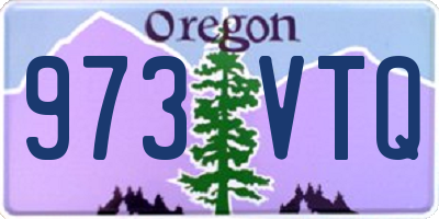 OR license plate 973VTQ