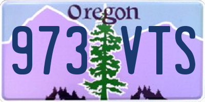 OR license plate 973VTS
