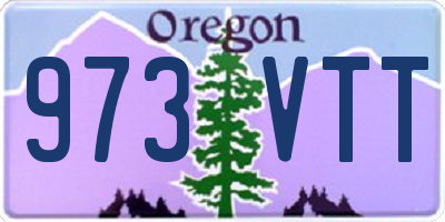 OR license plate 973VTT