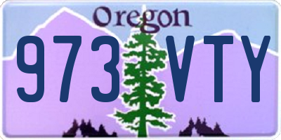 OR license plate 973VTY