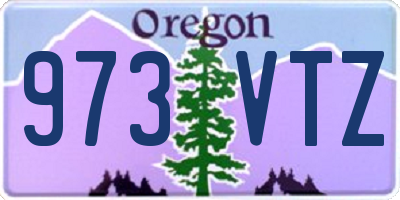 OR license plate 973VTZ