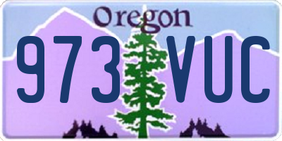 OR license plate 973VUC