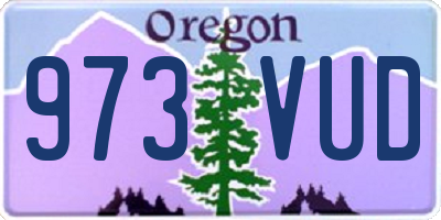 OR license plate 973VUD