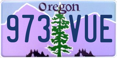 OR license plate 973VUE