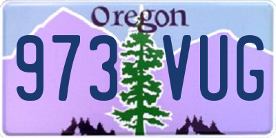 OR license plate 973VUG