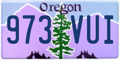 OR license plate 973VUI
