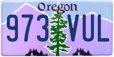 OR license plate 973VUL