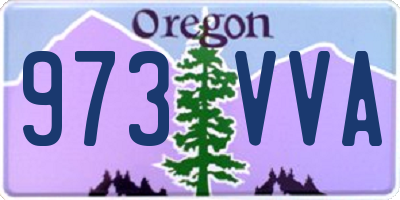 OR license plate 973VVA