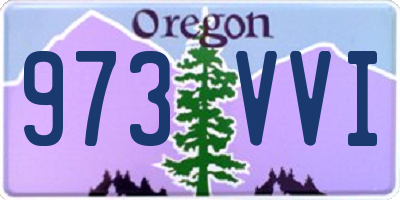 OR license plate 973VVI