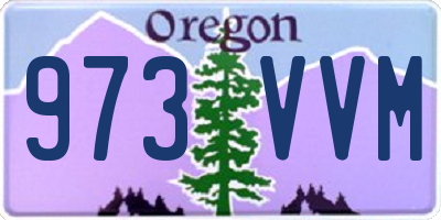 OR license plate 973VVM