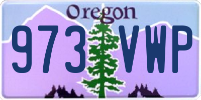OR license plate 973VWP
