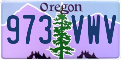 OR license plate 973VWV