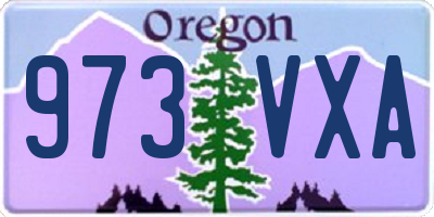 OR license plate 973VXA