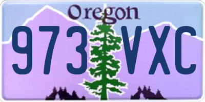 OR license plate 973VXC