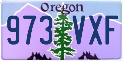 OR license plate 973VXF