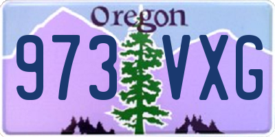 OR license plate 973VXG
