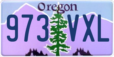 OR license plate 973VXL