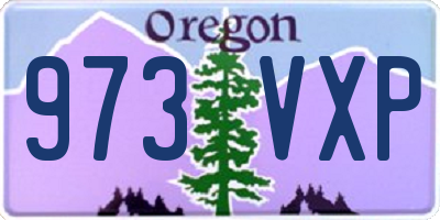 OR license plate 973VXP