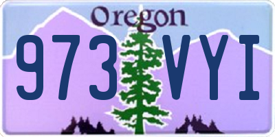 OR license plate 973VYI