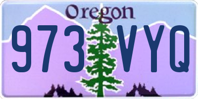 OR license plate 973VYQ
