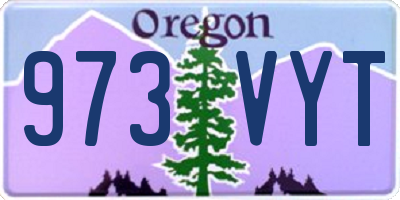 OR license plate 973VYT