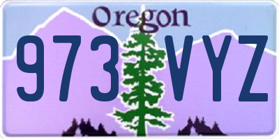 OR license plate 973VYZ