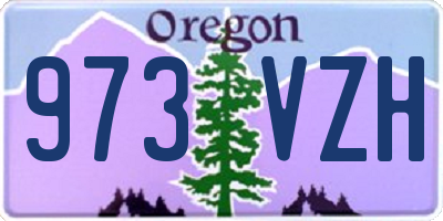 OR license plate 973VZH