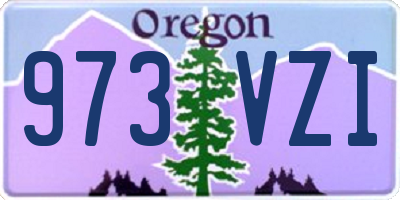 OR license plate 973VZI