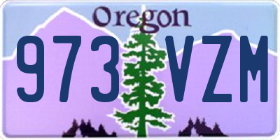 OR license plate 973VZM