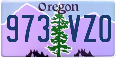 OR license plate 973VZO