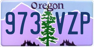 OR license plate 973VZP