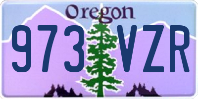 OR license plate 973VZR