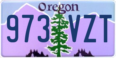 OR license plate 973VZT