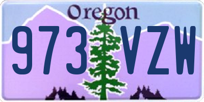 OR license plate 973VZW