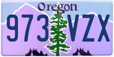 OR license plate 973VZX