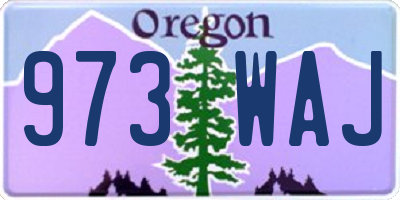 OR license plate 973WAJ