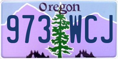 OR license plate 973WCJ