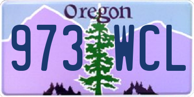 OR license plate 973WCL