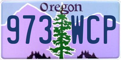 OR license plate 973WCP