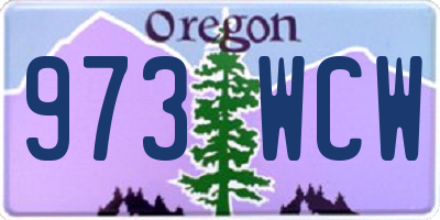 OR license plate 973WCW