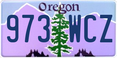 OR license plate 973WCZ