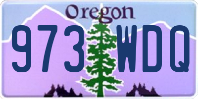 OR license plate 973WDQ