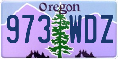 OR license plate 973WDZ