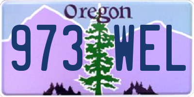 OR license plate 973WEL