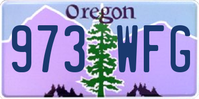 OR license plate 973WFG