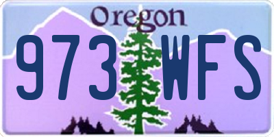 OR license plate 973WFS