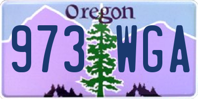 OR license plate 973WGA