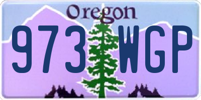 OR license plate 973WGP